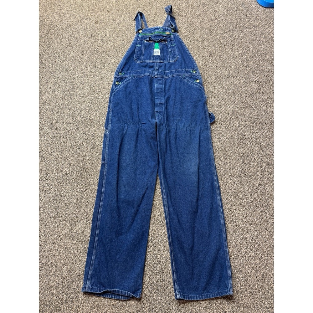 Liberty Overalls Mens 38x30 Blue Denim Bibs Workwear Farm Outdoor Chore Ranch
